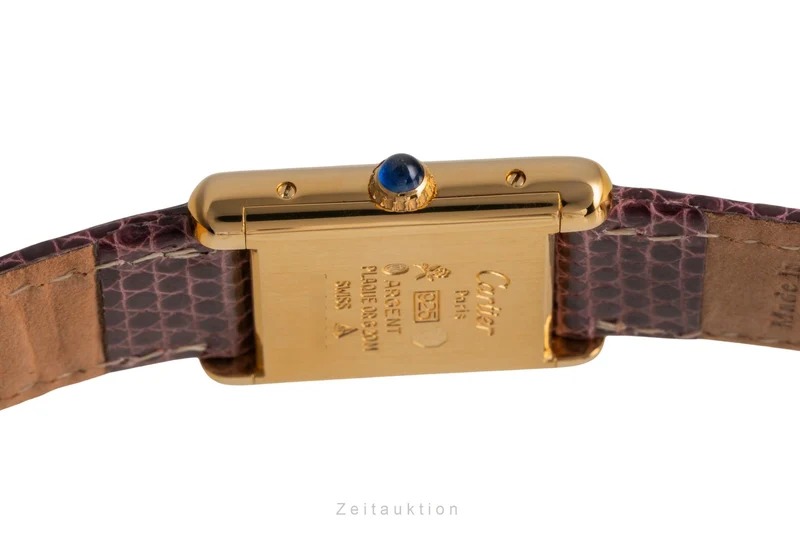 Cartier Tank silver-gilt manual winding women's watch 3 [2503074]