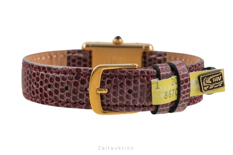 Cartier Tank silver-gilt manual winding women's watch 3 [2503074]