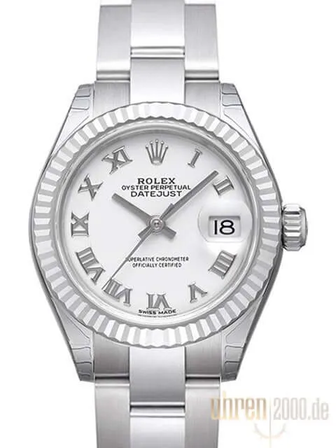 Rolex Datejust 28 279174 Weiß Römisch