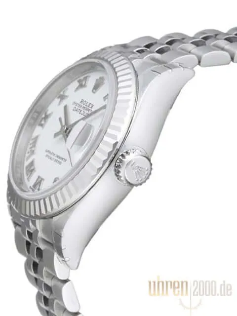 Rolex Datejust 28 279174 Weiß Römisch Jubile-Band