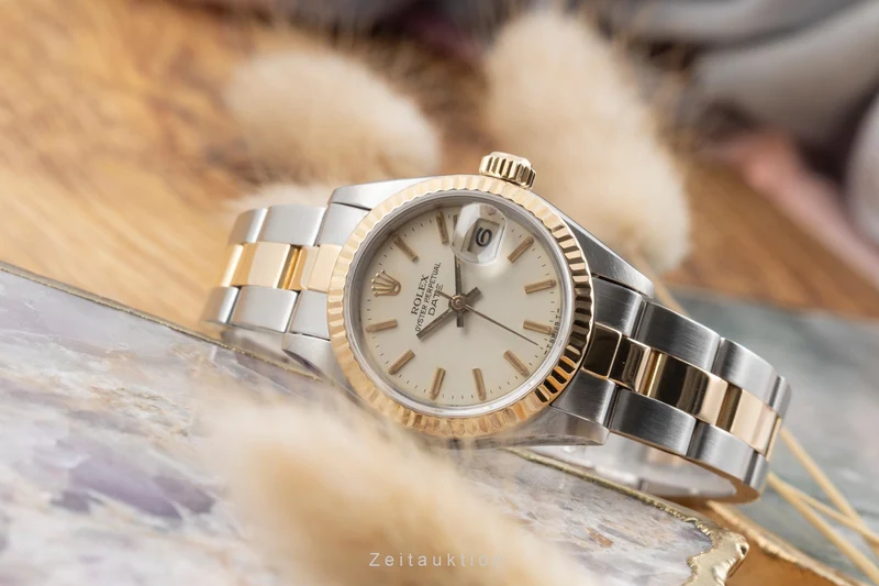 Rolex Date steel / gold automatic women's watch 69173 Vintage [2504955]