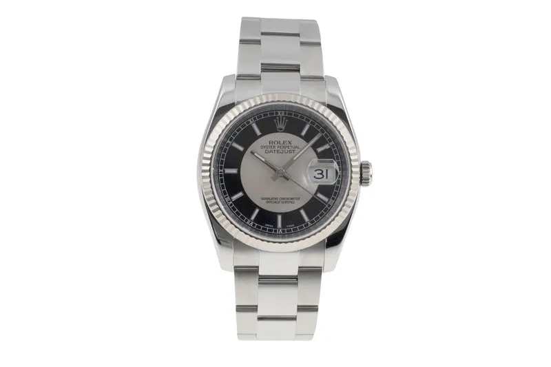 Rolex Datejust steel / white gold automatic men's watch 116234 [2504946]