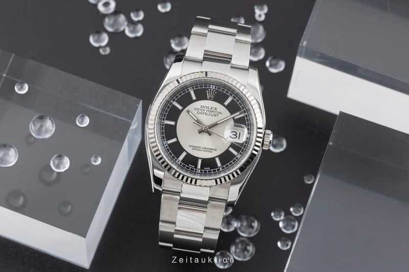Rolex Datejust steel / white gold automatic men's watch 116234 [2504946]