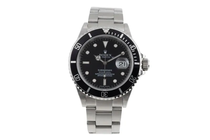 Rolex Submariner steel automatic men's watch 16610 T [2505167]