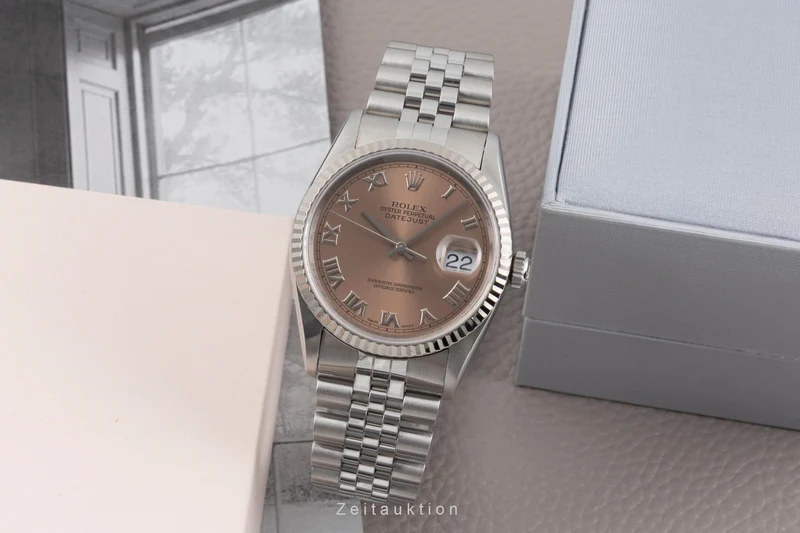 Rolex Datejust steel / white gold automatic men's watch 16234 [2505469]