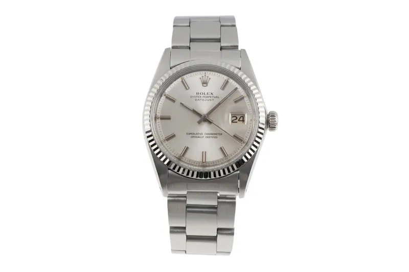 Rolex Datejust steel / white gold automatic men's watch 1601 Vintage [2505161]