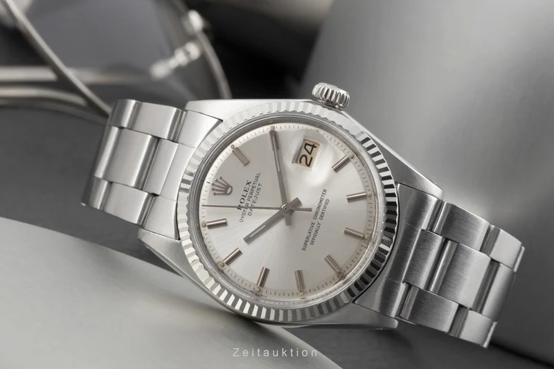 Rolex Datejust steel / white gold automatic men's watch 1601 Vintage [2505161]
