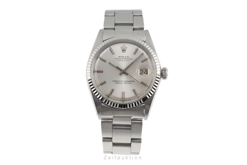 Rolex Datejust steel / white gold automatic men's watch 1601 Vintage [2505161]