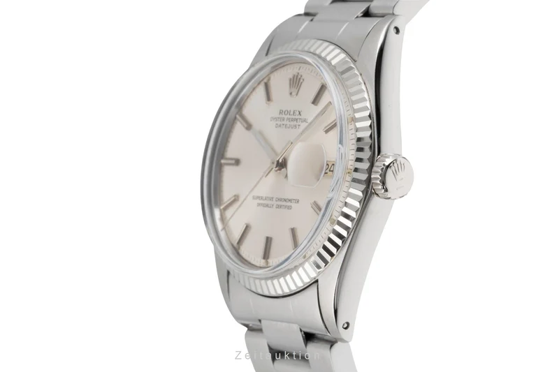 Rolex Datejust steel / white gold automatic men's watch 1601 Vintage [2505161]
