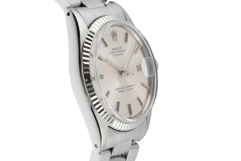 Rolex Datejust steel / white gold automatic men's watch 1601 Vintage [2505161]