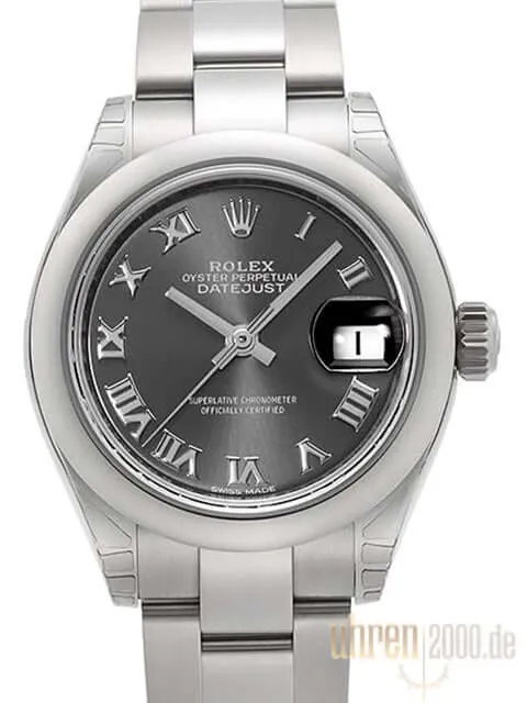 Rolex Datejust 28 279160 Rhodium Römisch