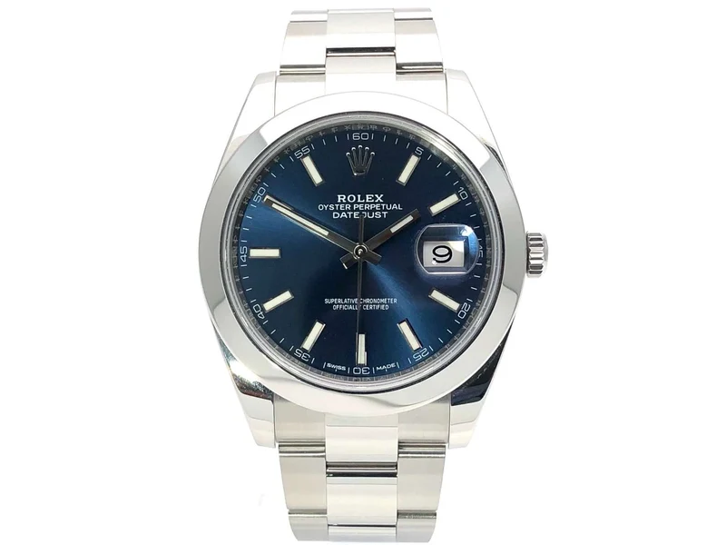 Rolex Datejust 41 Edelstahl 126300 Blau Index