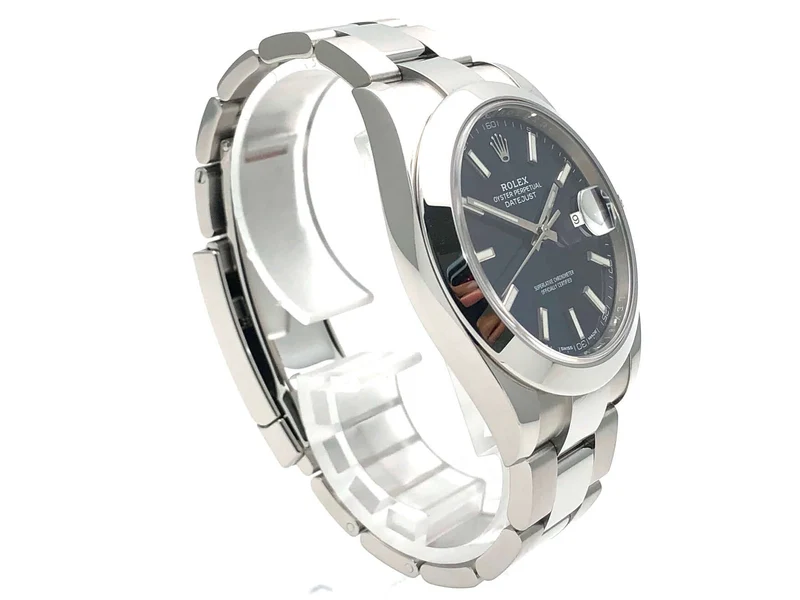 Rolex Datejust 41 Edelstahl 126300 Blau Index