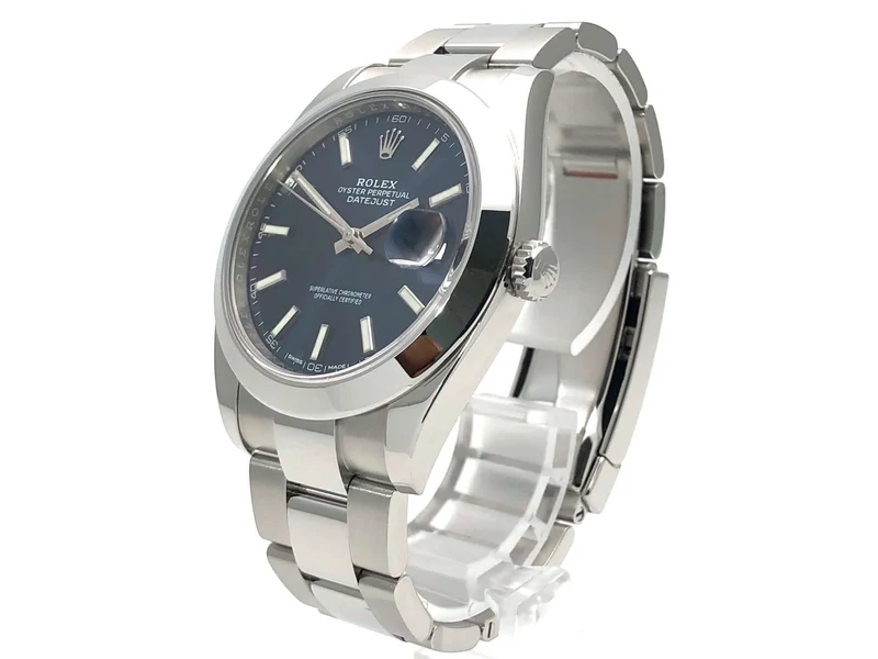 Rolex Datejust 41 Edelstahl 126300 Blau Index