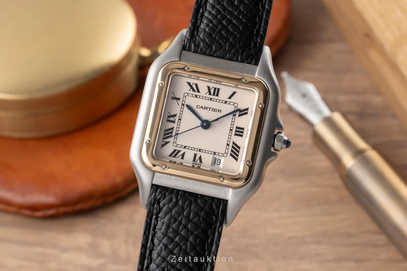 Cartier Panthere steel / gold quartz men's watch GGC98000 [2505090]