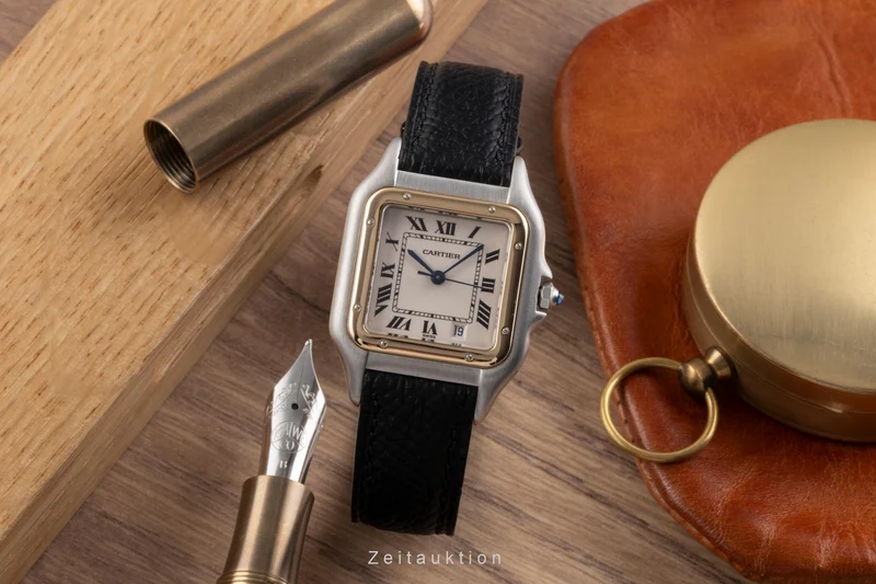 Cartier Panthere steel / gold quartz men's watch GGC98000 [2505090]