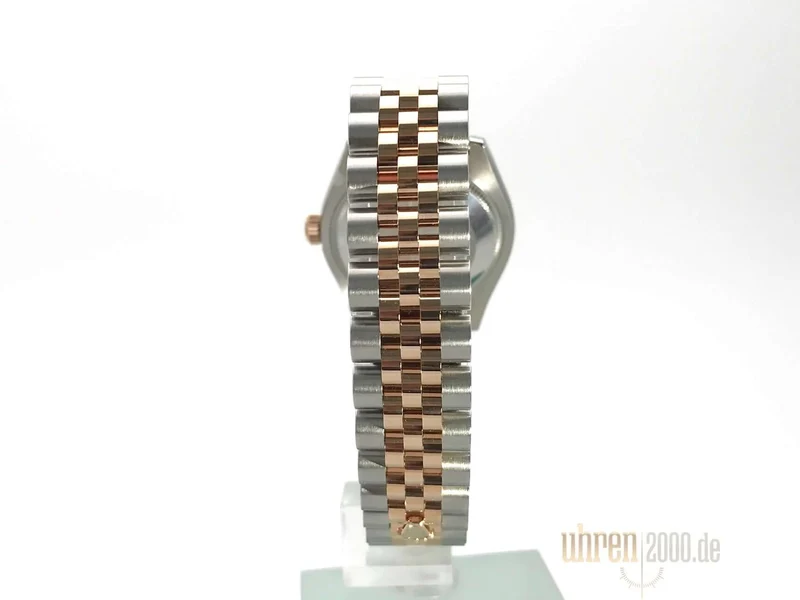 Rolex Datejust 31 Edelstahl Everose-Gold Diamant Lünette 178341 Weiß DIA Jubile-Band