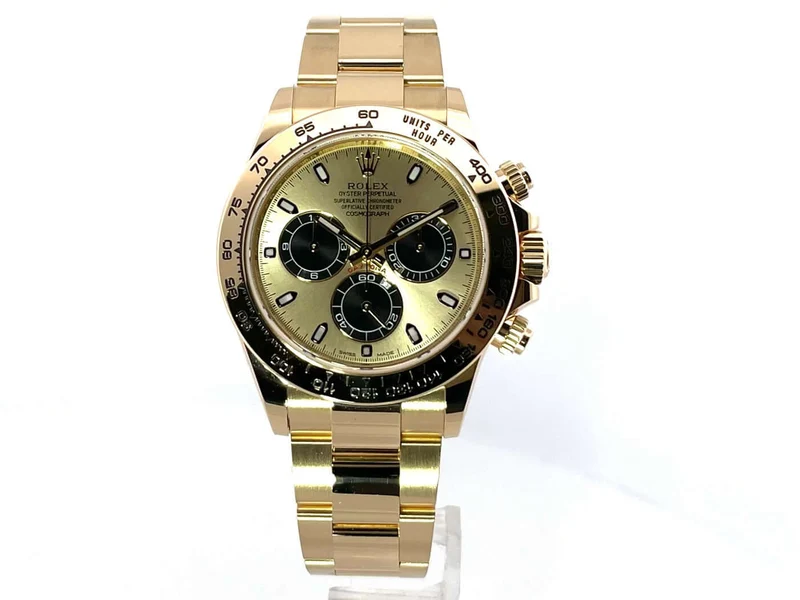 Rolex Cosmograph Daytona Gelbgold 116508 Schwarz Champagner