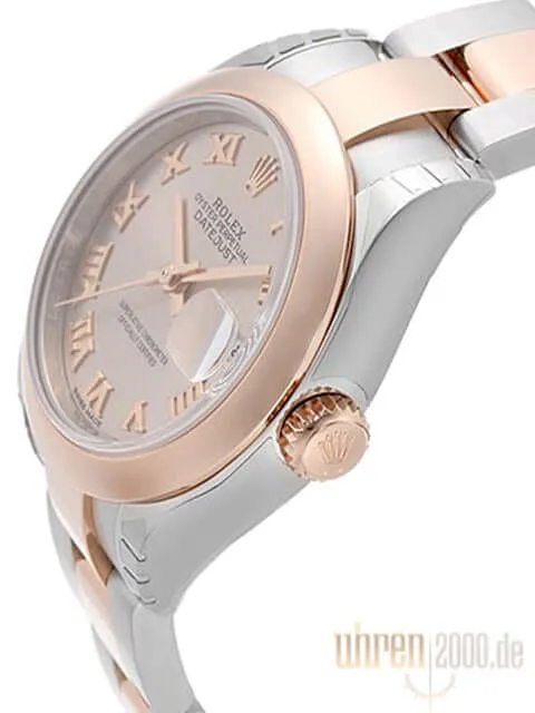 Rolex Datejust 28 279161 Edelstahl Everose‑Gold Pink Römisch
