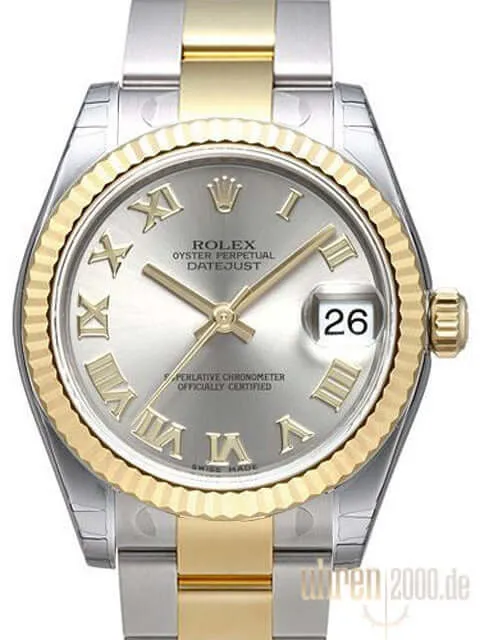 Rolex Datejust 31 Edelstahl Gelbgold 178273 Stahl Römisch