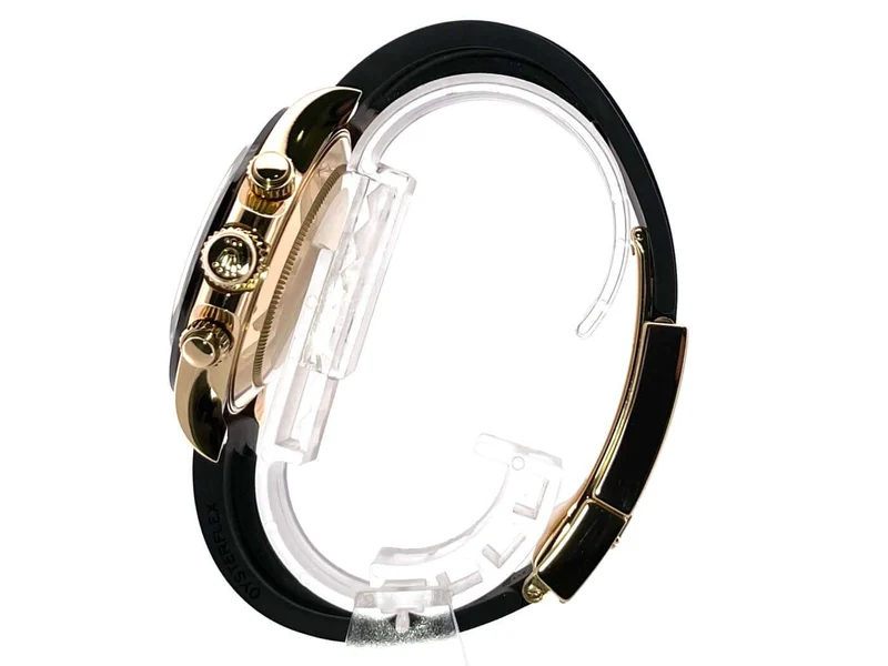 Rolex Daytona 116518LN Gelbgold Oysterflex Schwarz