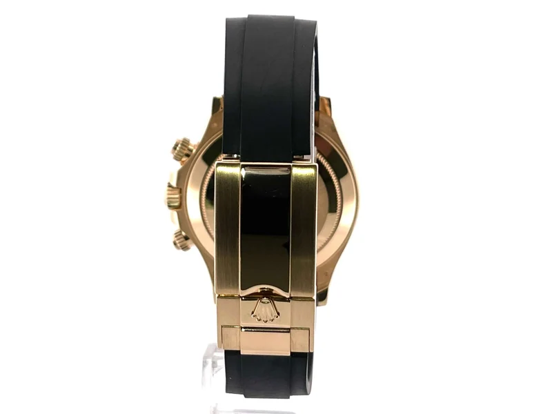 Rolex Daytona 116518LN Gelbgold Oysterflex Schwarz