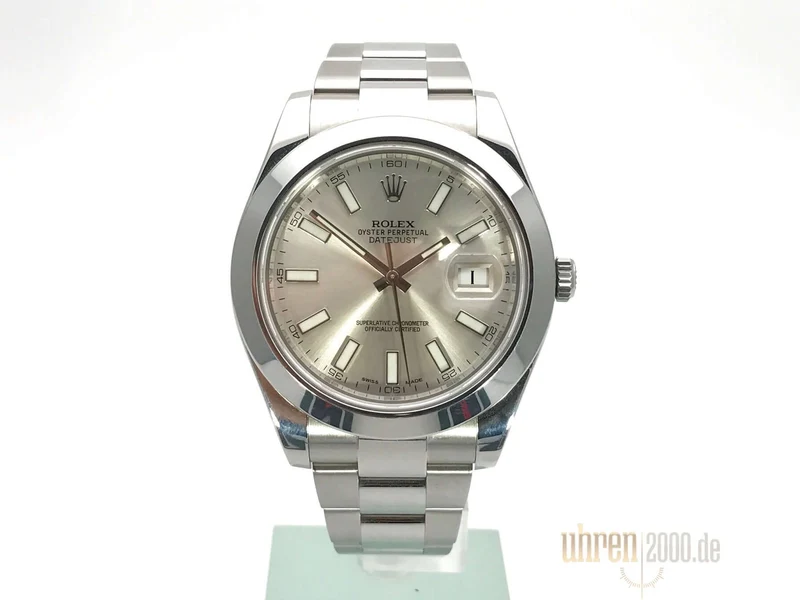 Rolex Datejust II 41 Edelstahl 116300 Silber aus 2015 LC100