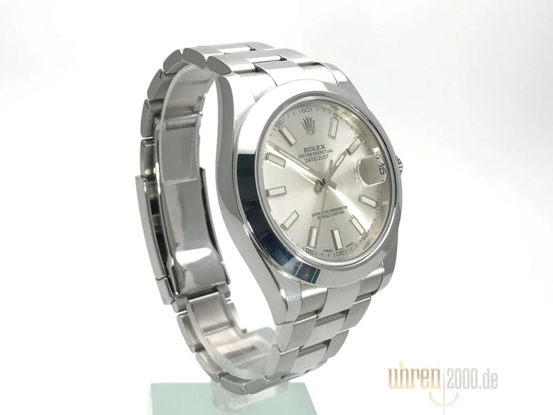 Rolex Datejust II 41 Edelstahl 116300 Silber aus 2015 LC100