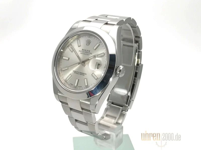 Rolex Datejust II 41 Edelstahl 116300 Silber aus 2015 LC100