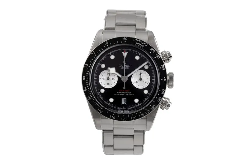 Tudor Heritage Black Bay chronograph steel automatic men's watch 79360N [2505255]