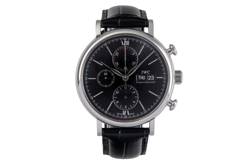 IWC Portofino chronograph steel automatic men's watch IW391002 [2504579]