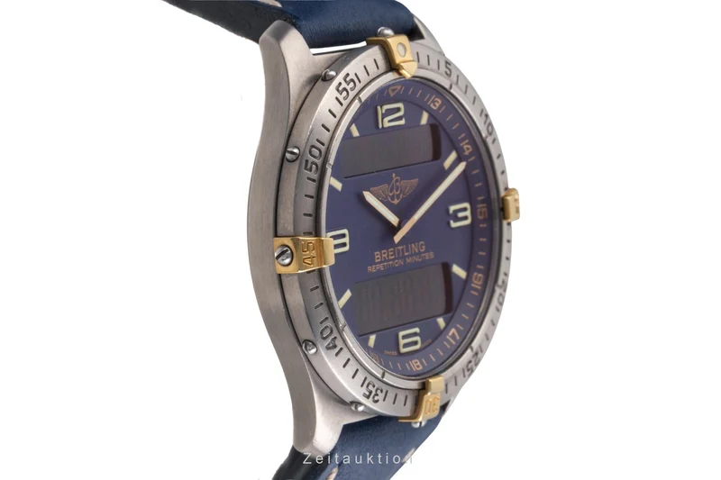 Breitling Aerospace chronograph titanium / gold quartz men's watch F65062 [2505345]