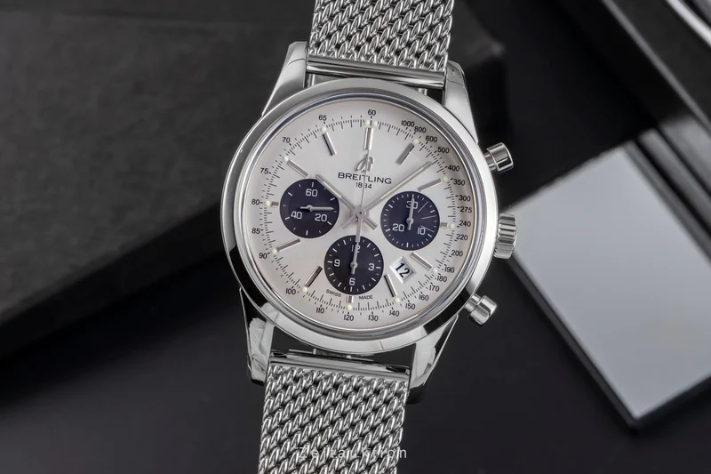Breitling Transocean chronograph steel automatic men's watch AB015212/G724 [2504806]