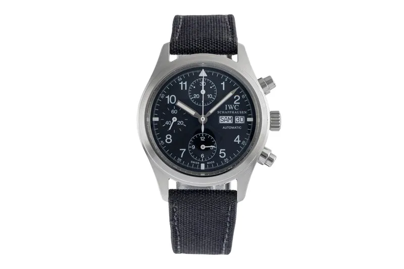 IWC Fliegerchronograph chronograph steel automatic men's watch IW370601 [2504244]