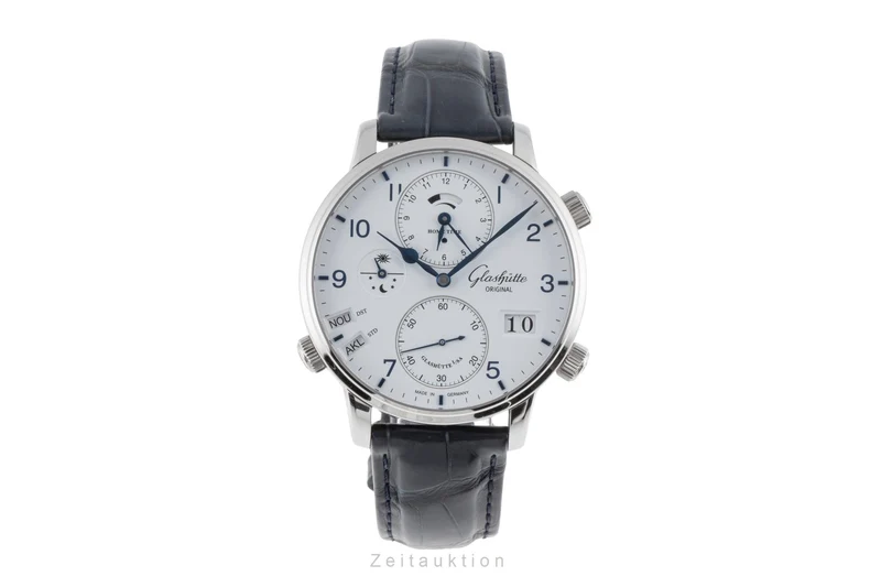 Glashütte Senator steel automatic men's watch 1-89-02-03-02-30 LP: 42700EUR [2504838]