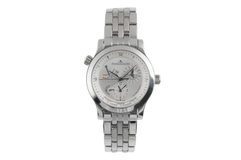 Jaeger LeCoultre Master Geographic steel automatic men's watch Q1508120, 147.8.57.S [2504736]