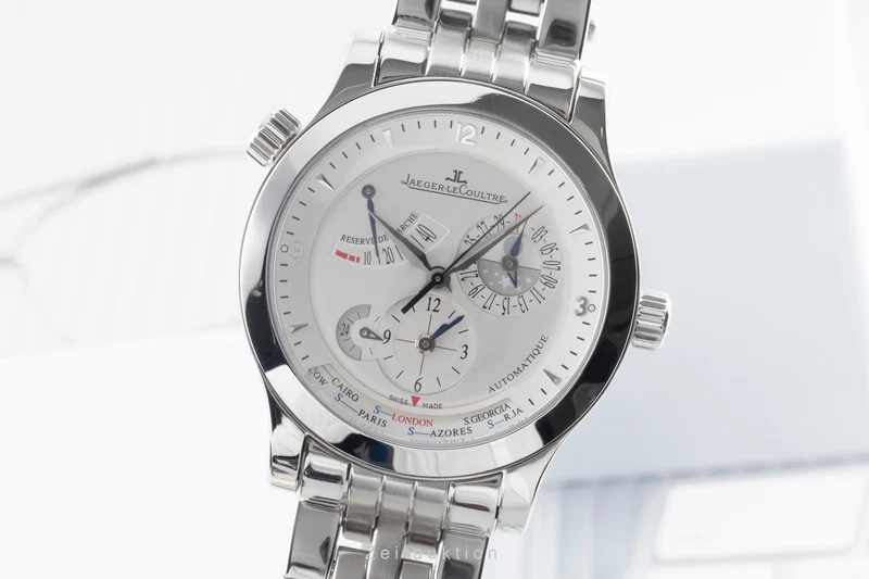 Jaeger LeCoultre Master Geographic steel automatic men's watch Q1508120, 147.8.57.S [2504736]