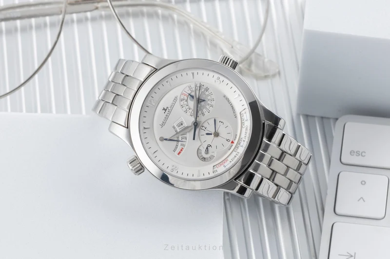 Jaeger LeCoultre Master Geographic steel automatic men's watch Q1508120, 147.8.57.S [2504736]