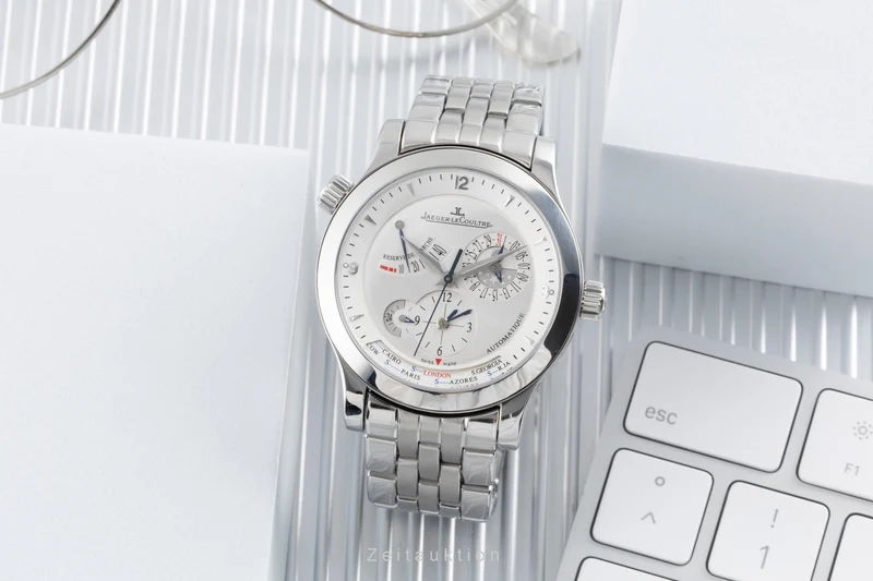 Jaeger LeCoultre Master Geographic steel automatic men's watch Q1508120, 147.8.57.S [2504736]