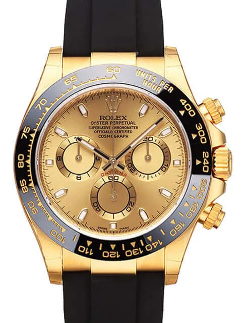 Rolex Daytona 116518LN Gelbgold Champagner Oysterflex