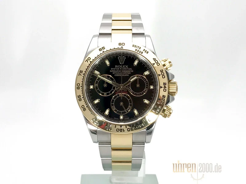 Rolex Cosmograph Daytona Edelstahl Gelbgold 116503 Schwarz aus 2016 LC100