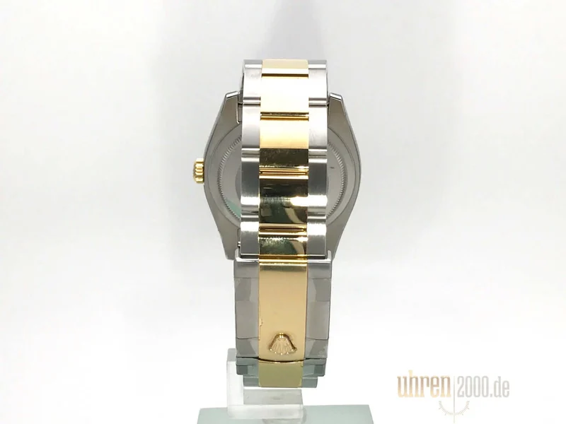 Rolex Datejust 36 Edelstahl Gelbgold 116203 Weiß