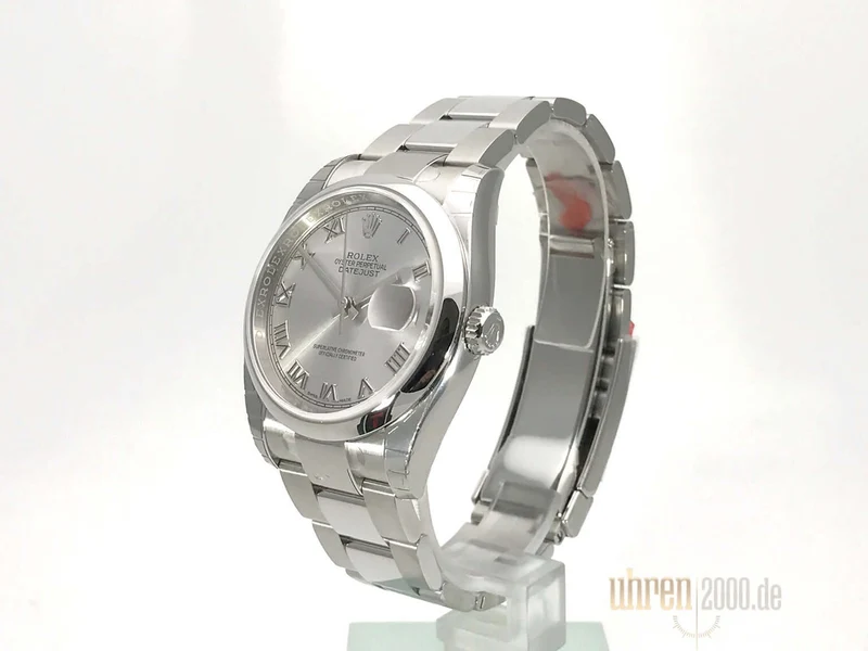 Rolex Datejust 36 116200 Rhodium Römisch