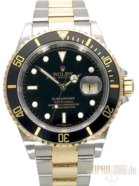 Rolex Submariner Date 16613 Edelstahl - Gold aus 2009 V-Serie