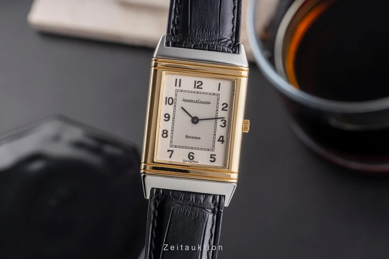 Jaeger LeCoultre Reverso steel / gold quartz men's watch 140.105.5 [2504479]