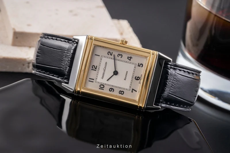 Jaeger LeCoultre Reverso steel / gold quartz men's watch 140.105.5 [2504479]