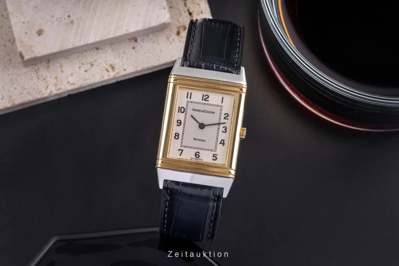 Jaeger LeCoultre Reverso steel / gold quartz men's watch 140.105.5 [2504479]