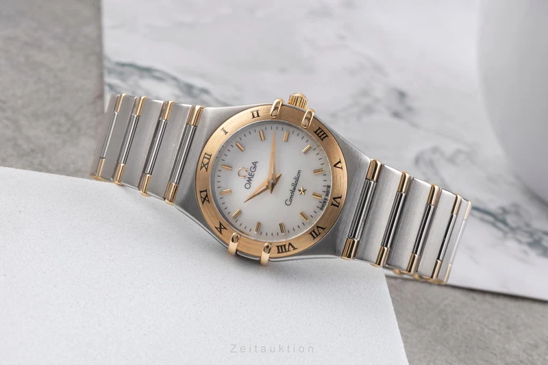 Omega Constellation steel / gold quartz women's watch 1372.70.00 [2504911]