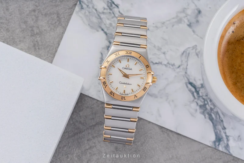 Omega Constellation steel / gold quartz women's watch 1372.70.00 [2504911]