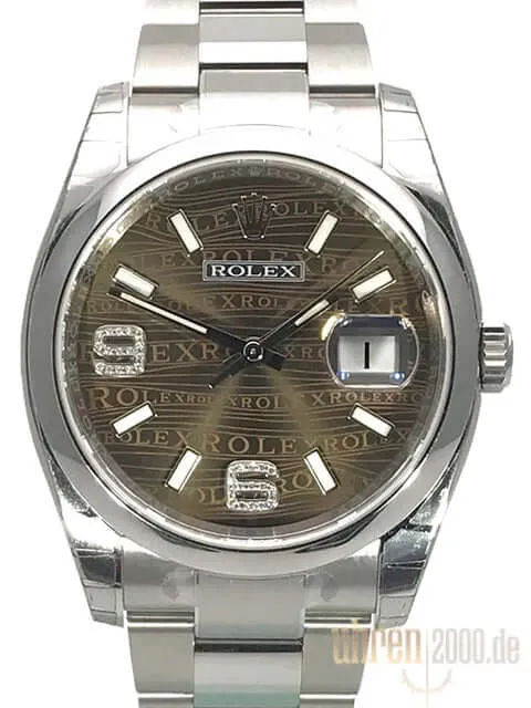 Rolex Oyster Datejust 36 116200 Bronze Wave Diamant